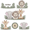 Pacote de Matrizes Animais Safari (PontosLeves)