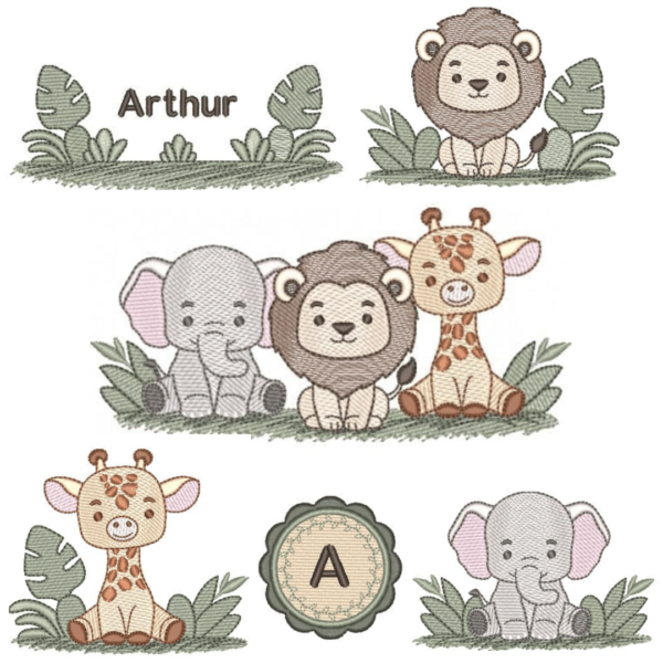 Pacote de Matrizes Animais Safari (PontosLeves)