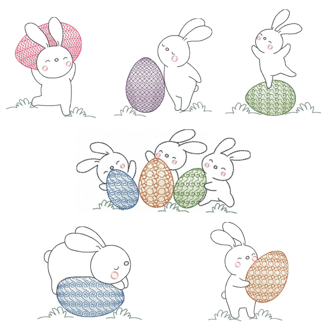 Pacote de Matrizes Coelhos em Contorno (Pontos Leves)